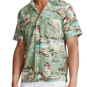 Polo Ralph Lauren Scenic Print Button Down Shirt Men’s medium